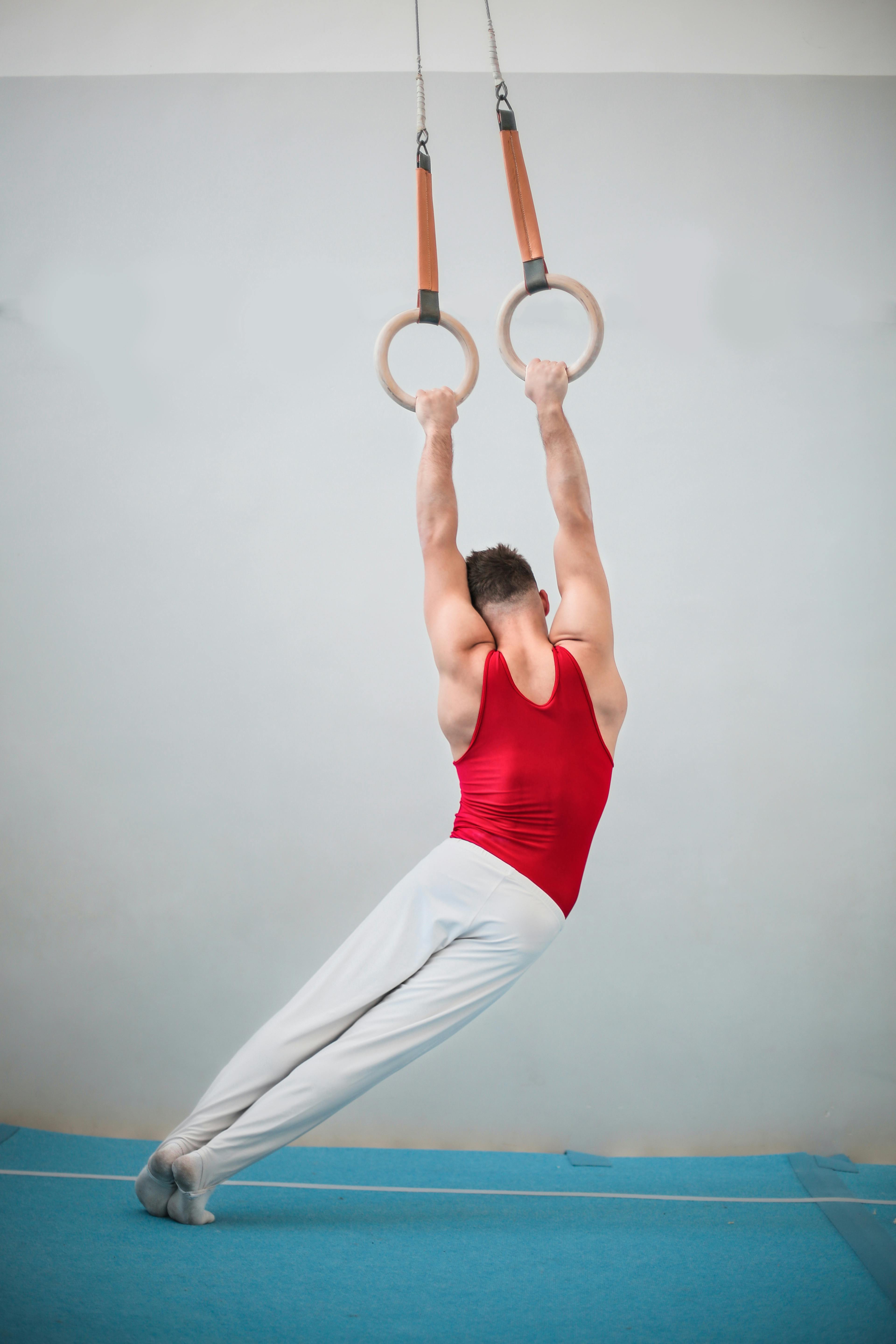 Teen gymnastics flexibility training